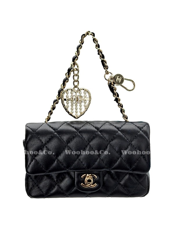 CHANEL Double C Logo Wallet Mini Women’s 5x2x3 in