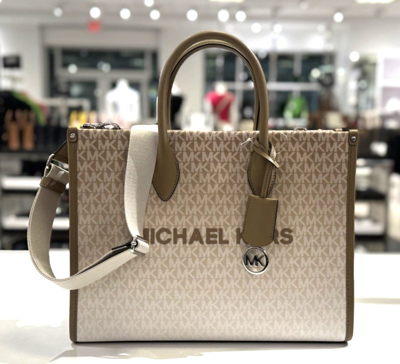 Michael Kors Mirella MD East West Tote Satchel Shoulder Bag MK Ombre Husk Multi