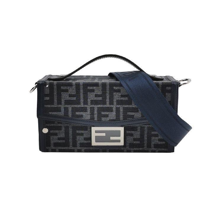 Fendi Baguette Soft Trunk FF Box Bag Adjustable Detachable – Very Good #JJ4L1N