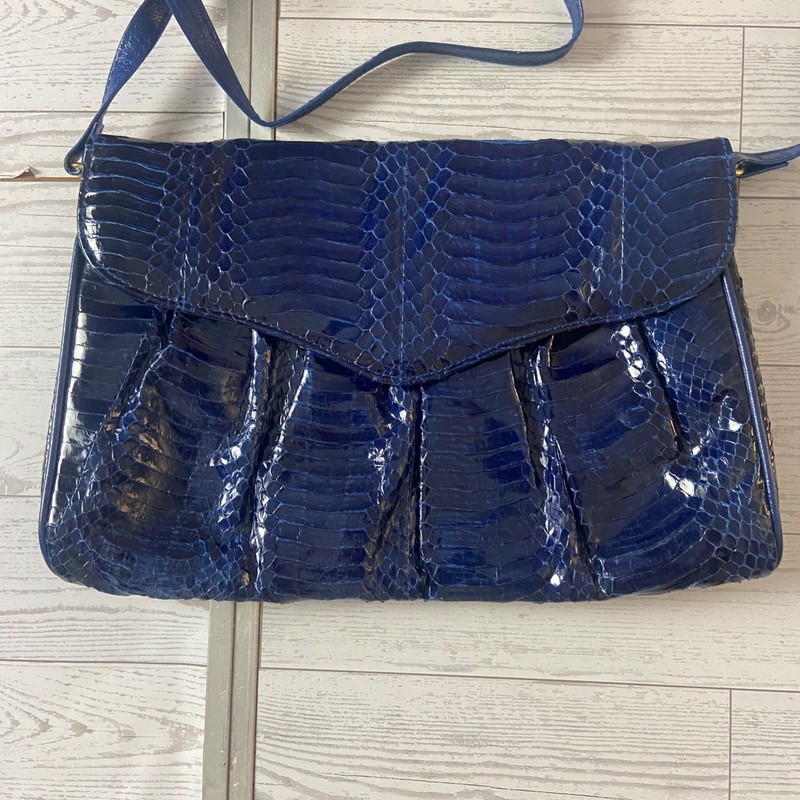 Vintage J Renee Shoulder Bag Womens Genuine Snakeskin Leather Purse 90s