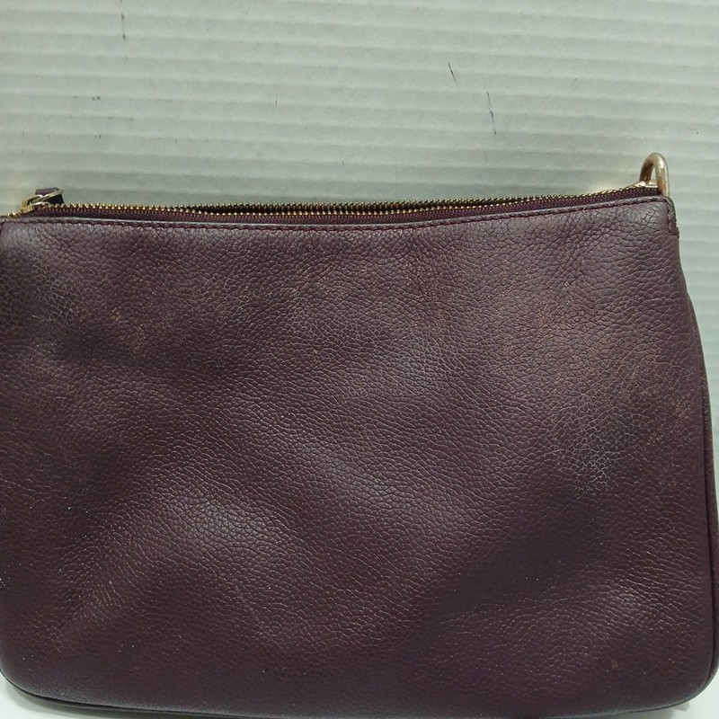 Kate Spade Larchmont Avenue Madelyne Crossbody Bag Purse Deep Plum 10in x 7in gallery