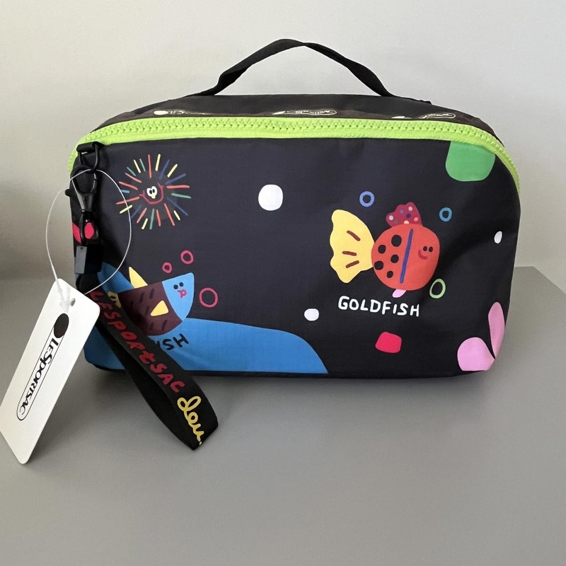 Lesportsac Animals Cartoon Cosmetic Bag Vanity Case NWT
