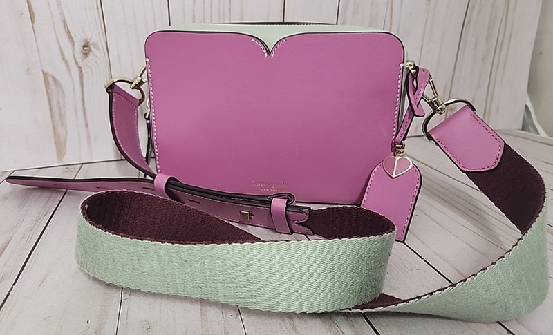 Kate Spade Candid Camera Medium Shoulder Bag magenta/pink ice blue purse