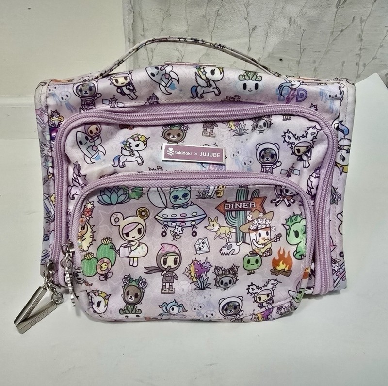 Tokidoki x JuJuBe Bestie Bag Cosmic Desert Crossbody Organizer Kawaii Pink EUC