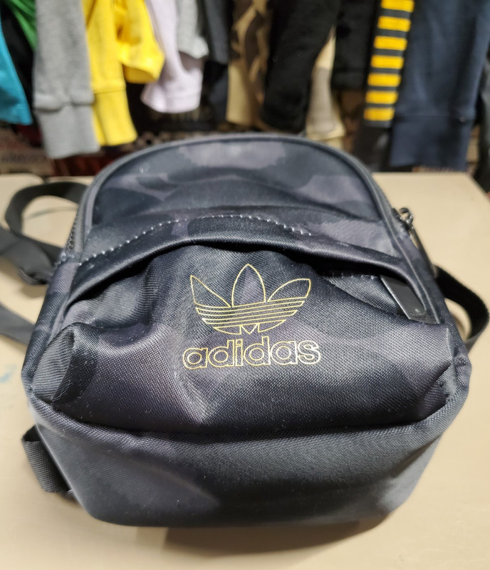 ADIDAS ORIGINALS × MARIMEKKO Mini Black Gold Backpack Bag EUC NWOT