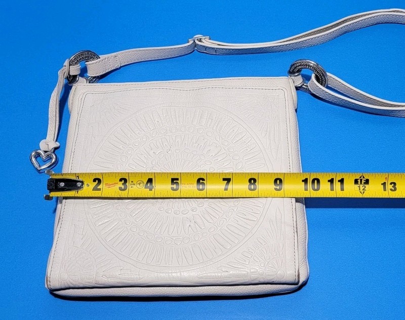 Brighton Ferrara Tunisia White Fiona Front Medallion Crossbody Bag gallery