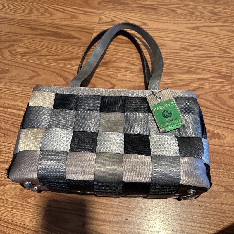 Harveys Medium Treecycle Tote Reclaimed Seatbelt Shoulder Bag circa 2009 gallery