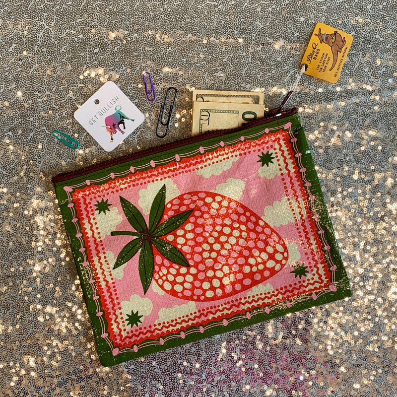 BlueQ & Primitives by Kathy Funny Zipper Pouch | Perfect for notepads, pens gallery