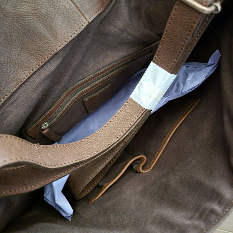 Free People We The Free Shay Stud Tote Leather 90s Vintage Heritage Travel Boss gallery