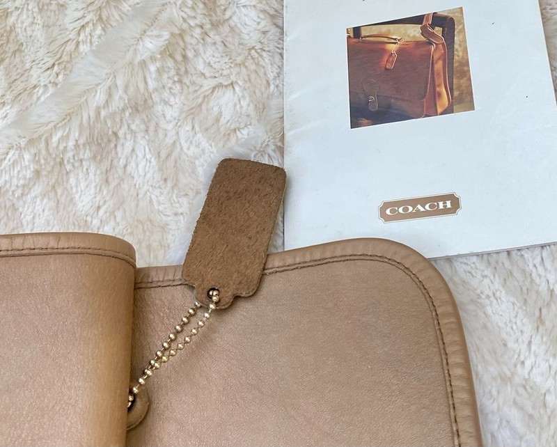 Vintage Coach Leather Twin Clutch -Shoulder Bag NYC Factory Made - Style 9380 gallery