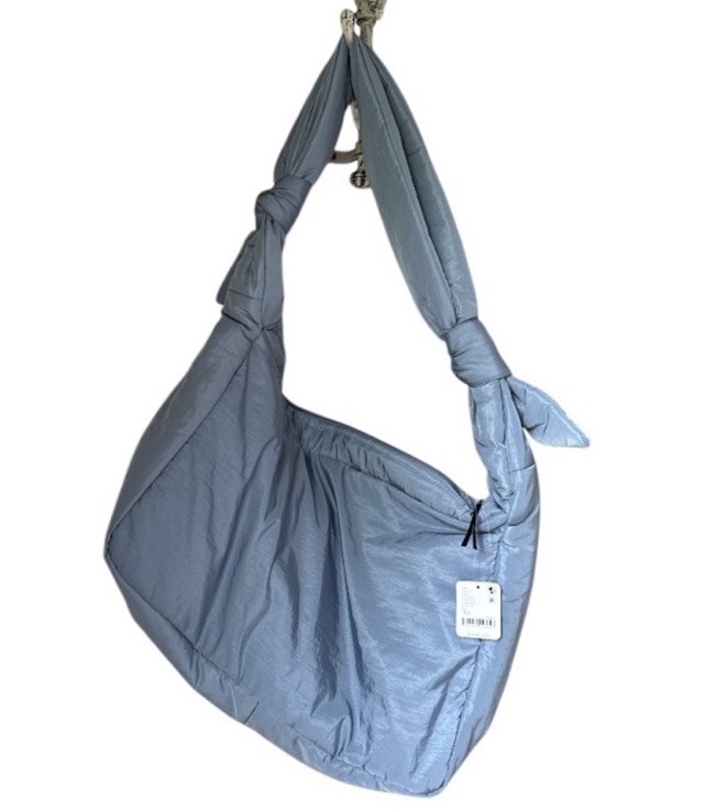 Free People tote bag puffer power carryall Blue Fp movement NEW cloudy