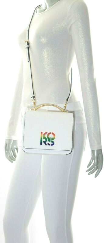 Michael Kors Pride Small Convertible Leather Shoulder Bag Optic White NWT$448.00 gallery