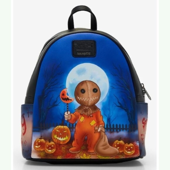 Loungefly Trick ‘R Treat Glow In The Dark Sam Halloween Mini Backpack