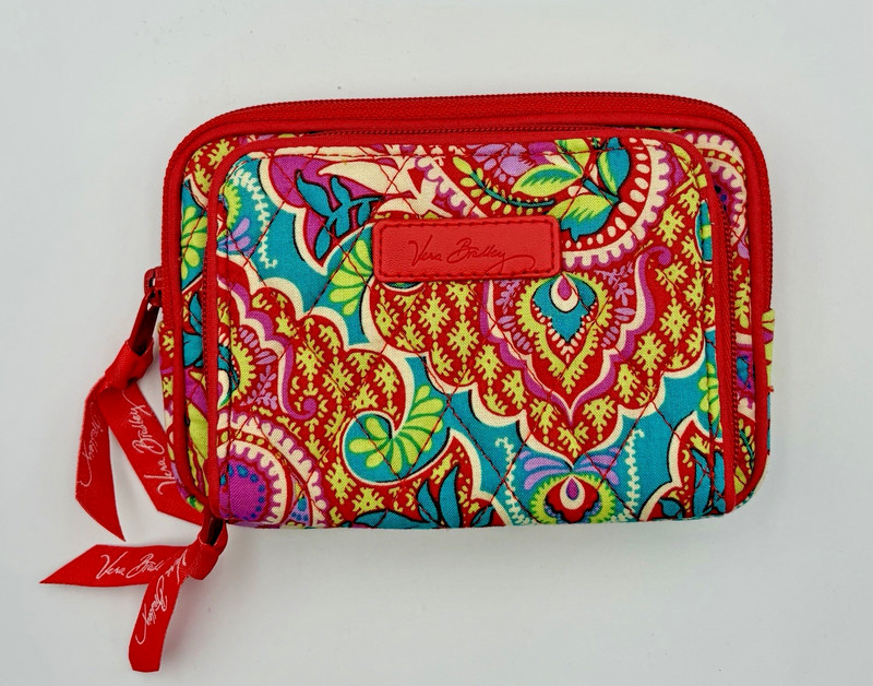 Vera Bradley Paisley in Paradise On The Square Wristlet