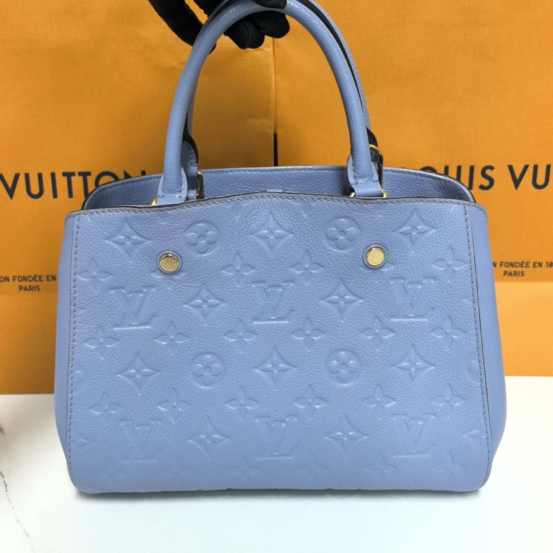 Louis Vuitton Montaigne BB Light Blue Monogram Empreinte Leather Top Handle gallery