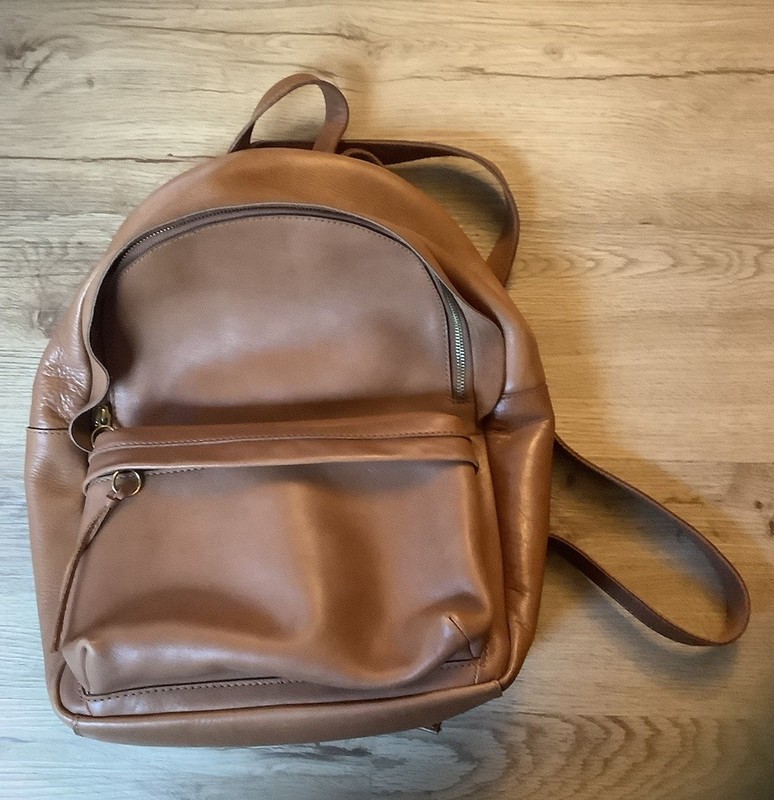 Madewell 15 inch Lorimer Backpack In English Saddle