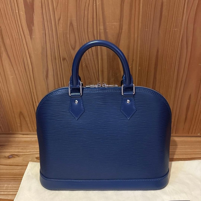 LOUIS VUITTON Alma PM Epi Leather Indigo Blue Water Resistant Bag 30.5x23x14.5cm gallery
