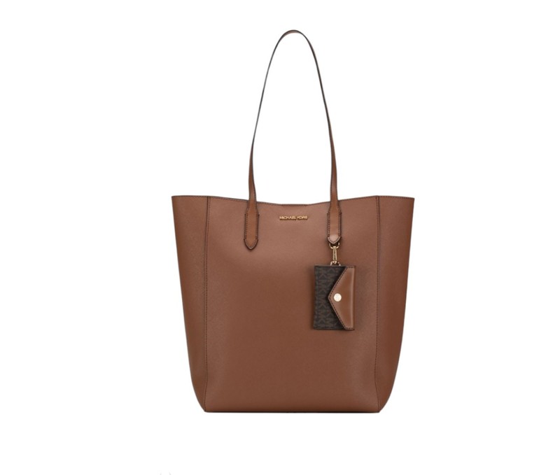 New Michael Kors Vincent Large Saffiano Leather Tote Bag with Card Case Luggage
