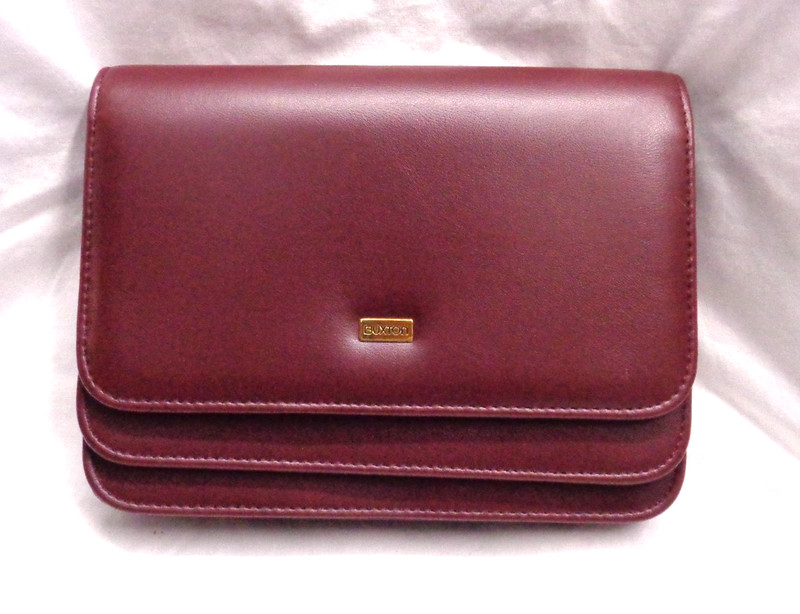 BUXTON Crossbody Wallet Purse RED with Strap ~ 7-3/8" L x 5-5/8" H x 1-1/2" W