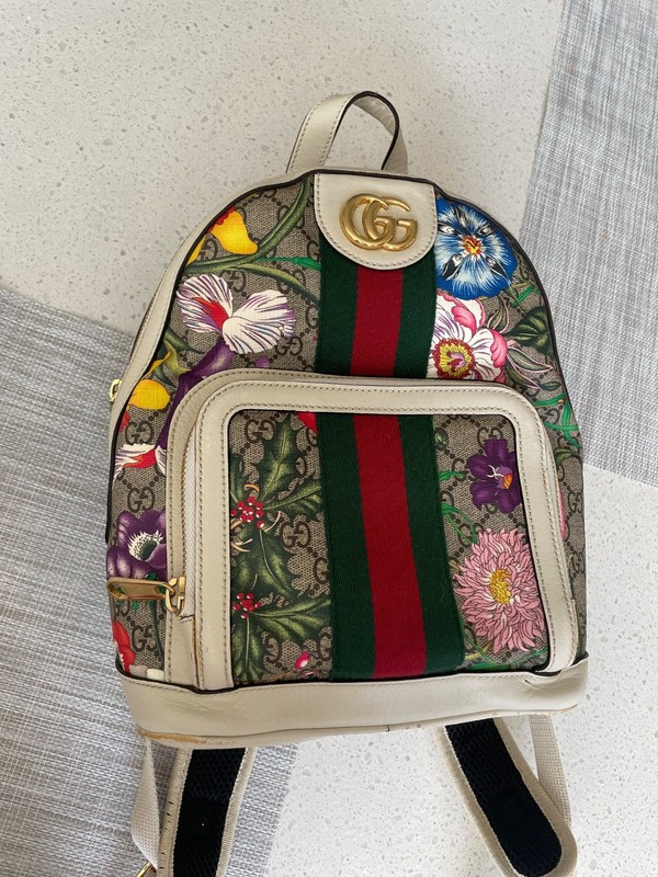 Gucci Ophidia GG Flora Mini Backpack – Floral Print Canvas & Leather