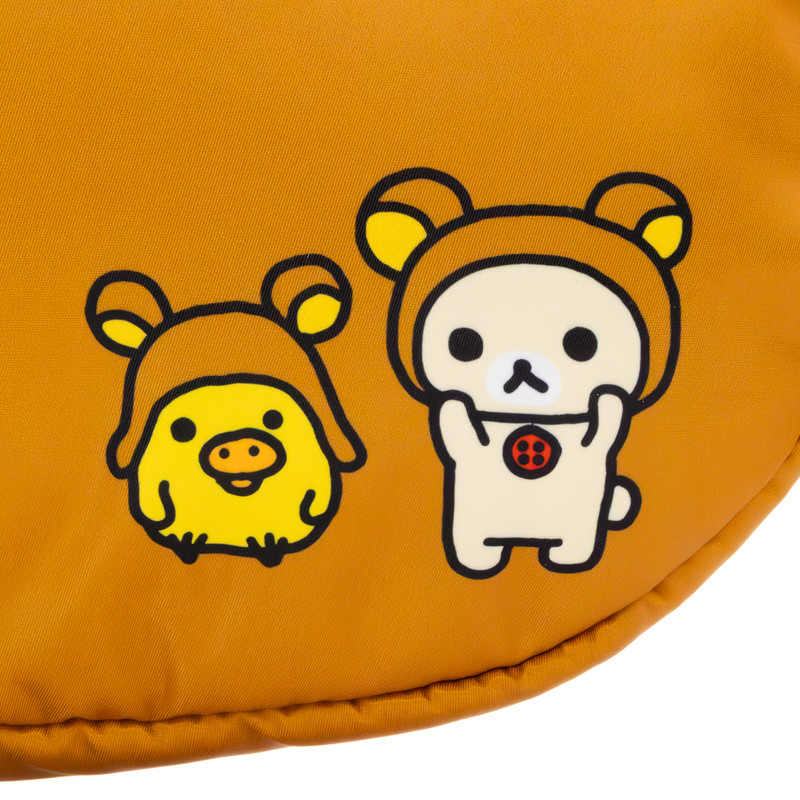 Whatever! Makes You Happy Rilakkuma Head Padded Nylon Tote Bag, NEW, FASHION gallery