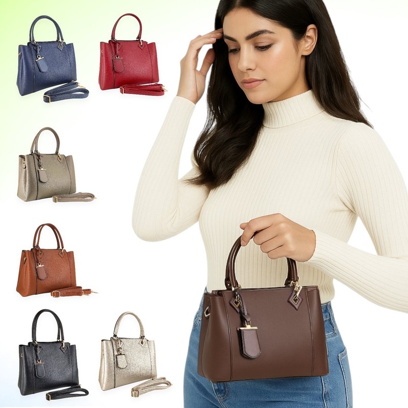 Women's handbag brown shoulder bag shoulder bag business shopper bag L772 gallery