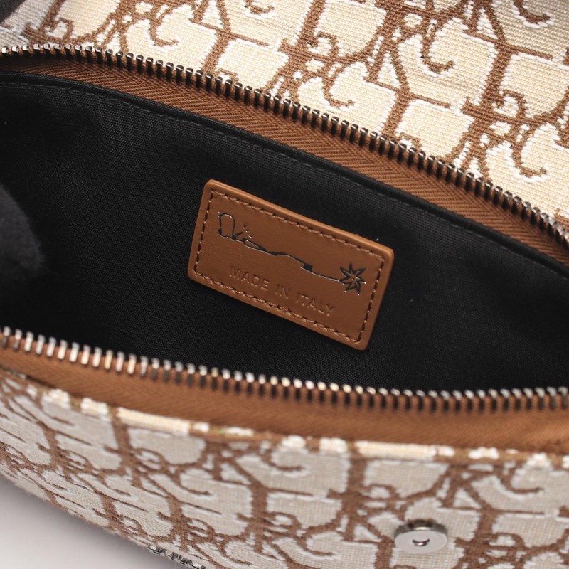 Christian Dior DIOR × Travis Scott Cactus Jack Saddle Pouch Canvas Beige/Brown gallery