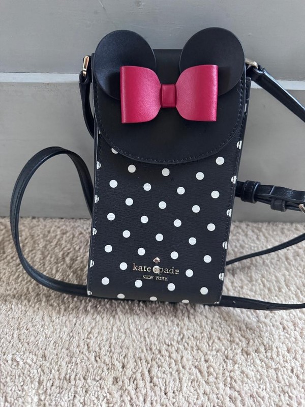Kate Spade New York x Disney Minnie Mouse North South Flap Phone Crossbody
