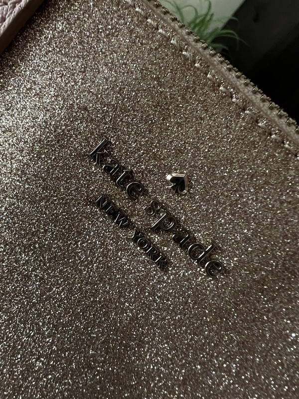 Kate Spade Joeley Glitter Small Gold & Pink Crossbody Bag (See Description) gallery