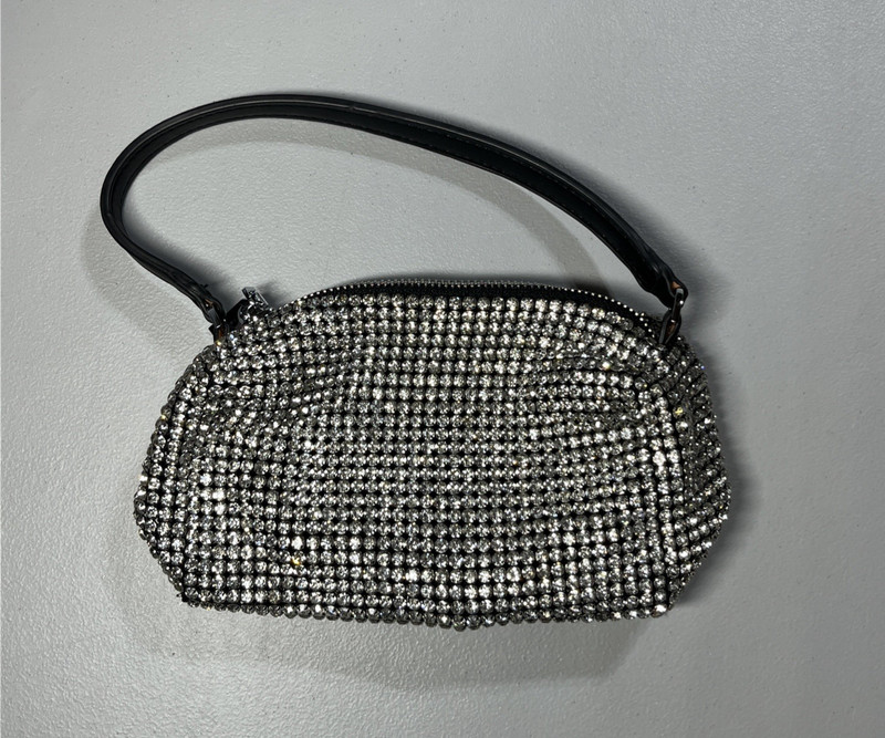 Rhinestone Sparkle Mini Evening Bag Purse Crystal Night Out Satchel Tote Handbag