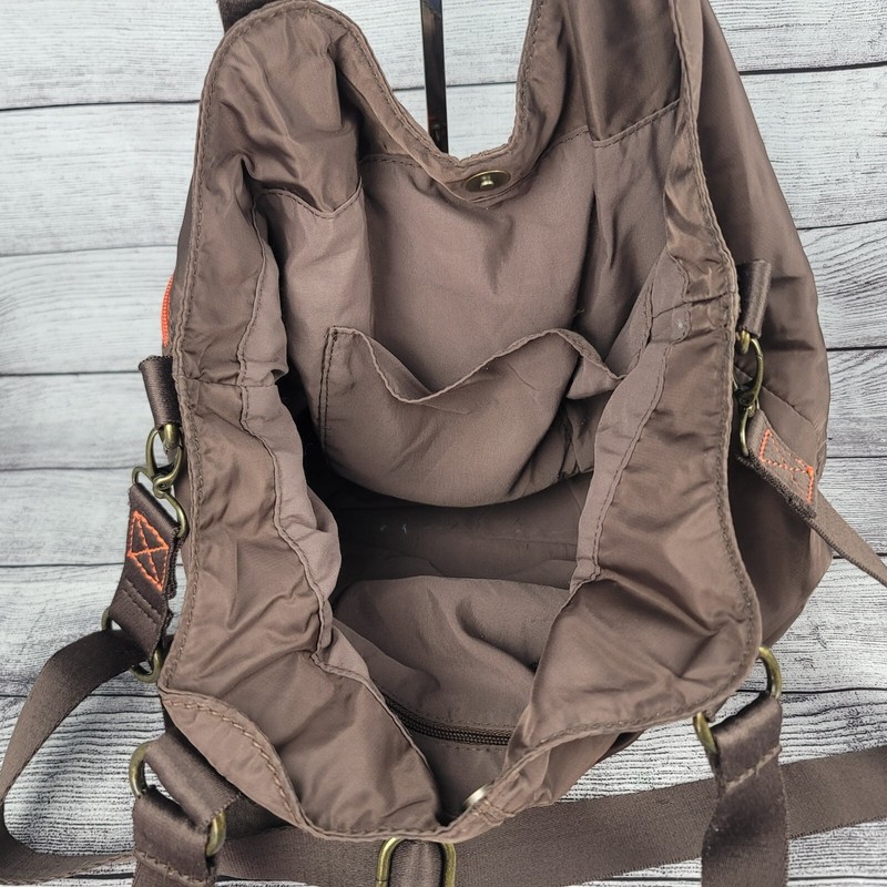 Life Is Good Brown Nylon Handled Shoulder Bag gallery