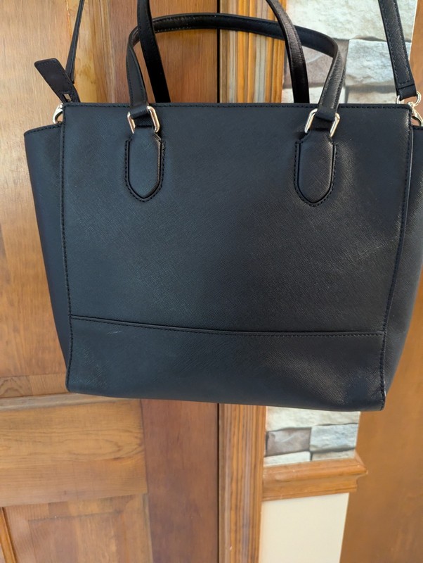 Kate Spade New York Black Leather Laurel Way Evangelie Satchel, NWOT gallery