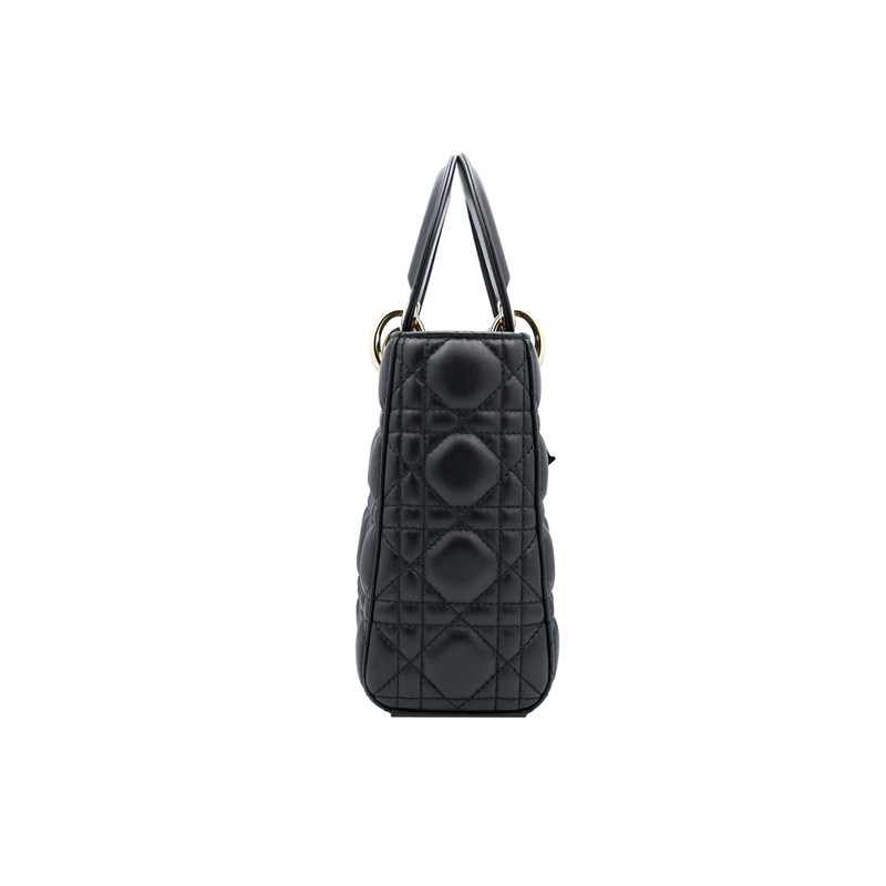 Christian Dior Small Lady Dior in Black Cannage Lambskin gallery