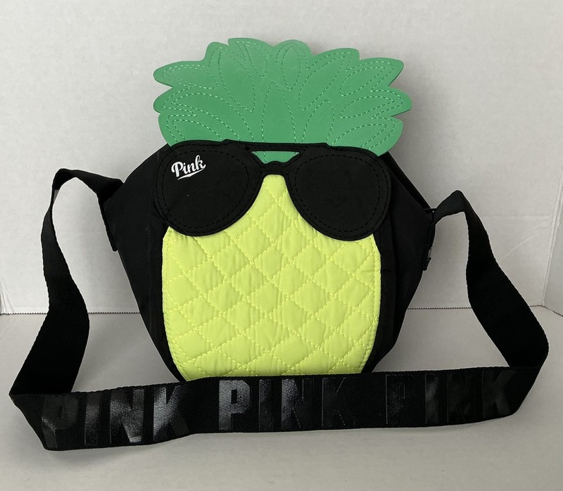 Victoria’s Secret PINK Pineapple Insulated Cooler Bag Beach Pool Sunglasses