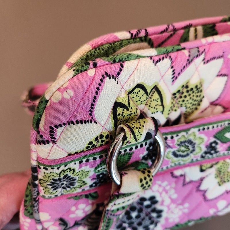 Vera Bradley "Priscilla Pink" Whitney Shoulder Bag Purse Retired gallery