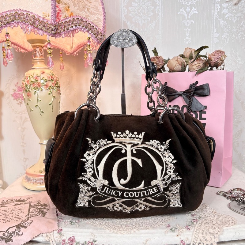Vintage Juicy Couture Brown Fluffy Bag