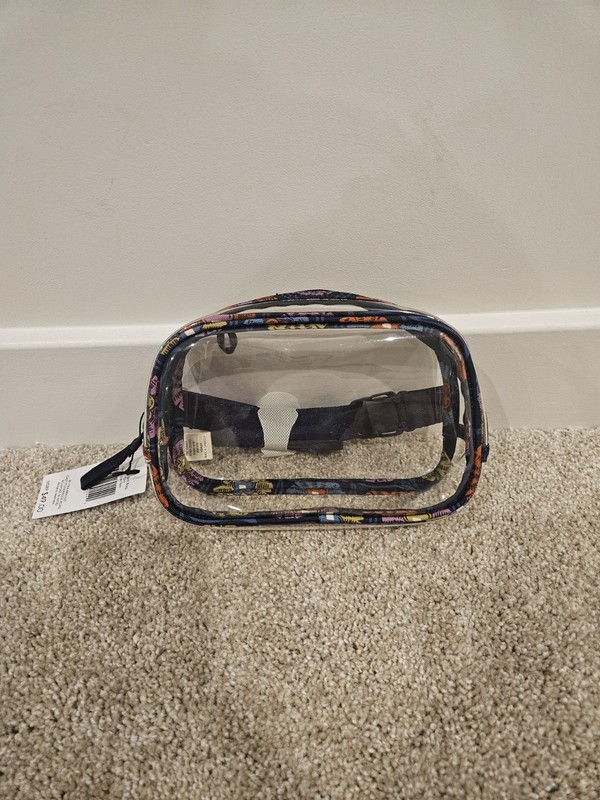 Womens Floral Vera Bradley Outlet Clear Mini Belt Bag NWT