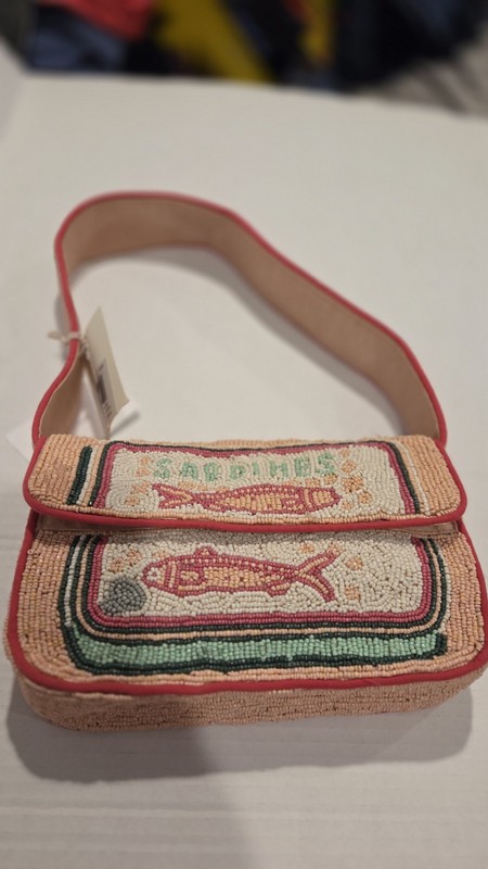 Tik Tok Viral SARDINES BEADED PURSE Brand New With Tags
