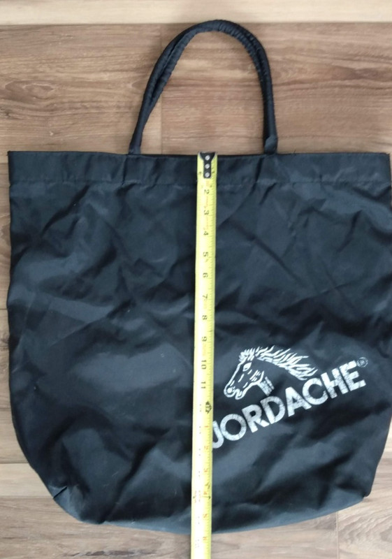 V I N T A G E Jordache Nylon Tote Bag 1980's Snap Top Monochrome Mall Retro Prep gallery