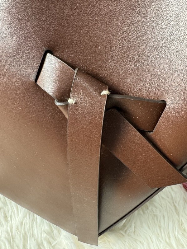 ZARA bags women new Knotted Top Stitched Bucket Bag gallery