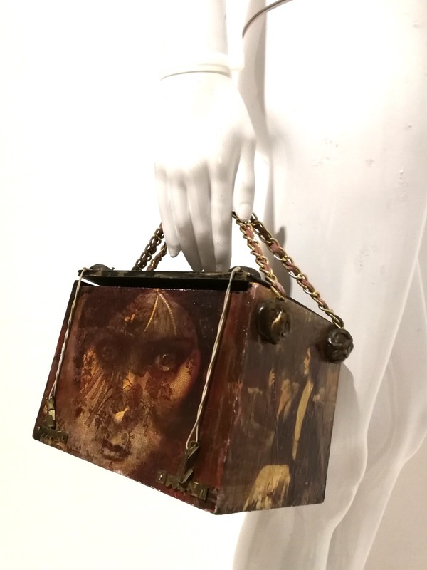 woman bag original accessories shoulder hand handle art deco nouveau vintage bag gallery