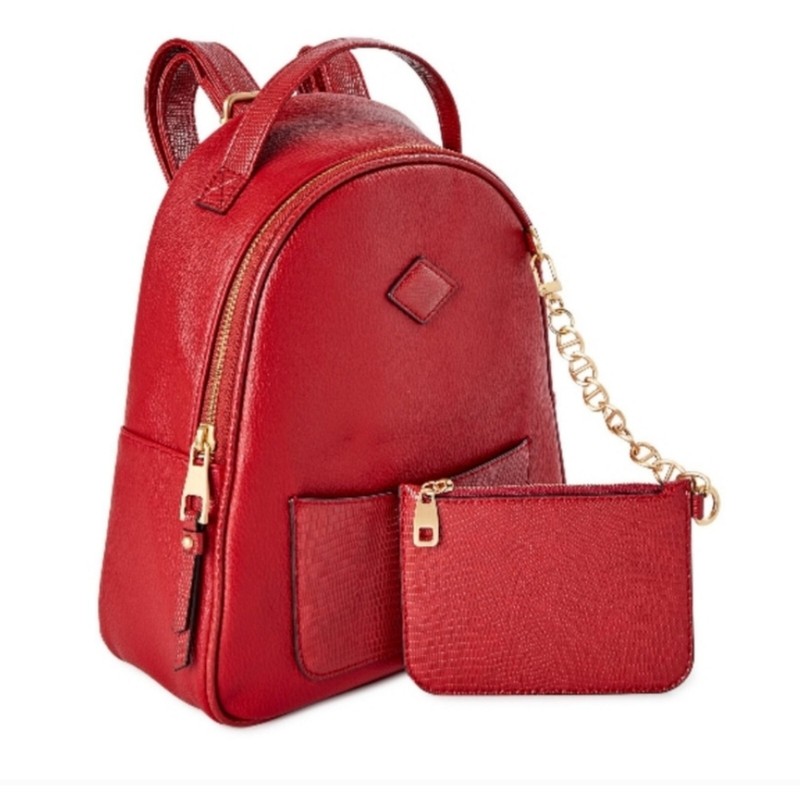 Time and Tru Women’s Ruby Backpack, Red Paprika