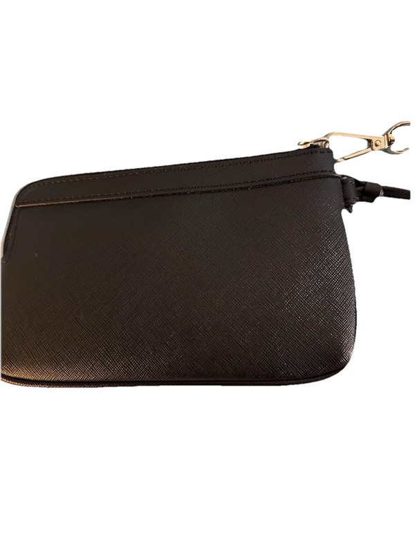 DKNY Women's Bryant Wristlet Clutch Wallet Black Saffiano Leather gallery