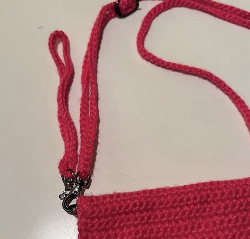 Handmade Pink Shoulder Bag Button Accent Magnetic Closure Inner Pockets Women gallery