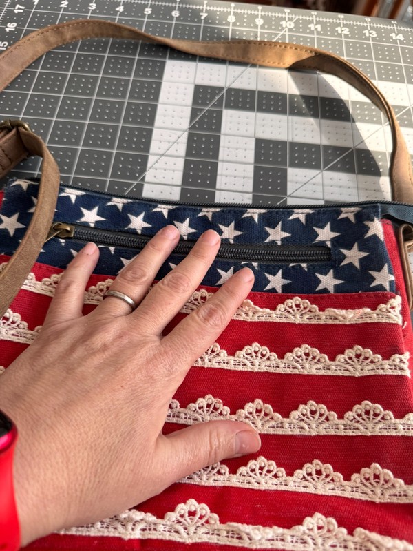 USA Bag Crossbody Purse Patriotic Americana American Flag Medium 4th of July gallery