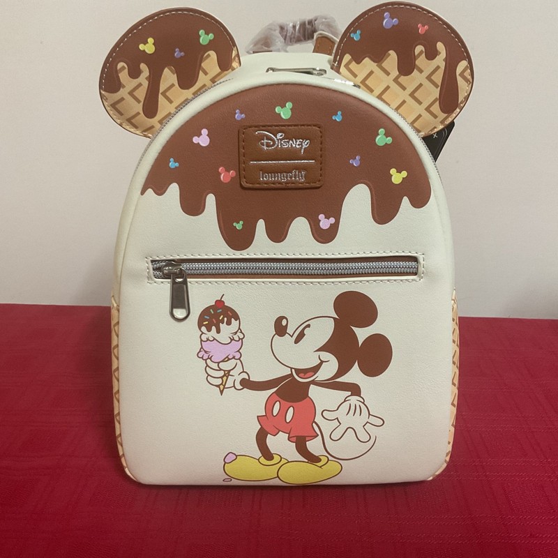 LOUNGEFLY DISNEY MICKEY MOUSE ICE CREAM MINI BACKPACK NWT!!!!