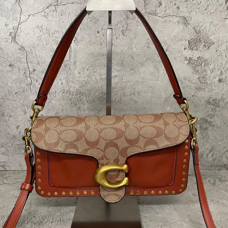 Coach Tabby Shoulder Bag 2way Studded PVC Leather No Accessories