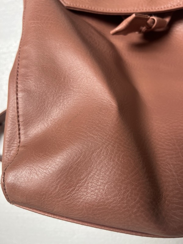 Matt & Nat Classic Vegan Leather Backpack Mumbai Clay 14"x10.5"x5.5" Very good gallery
