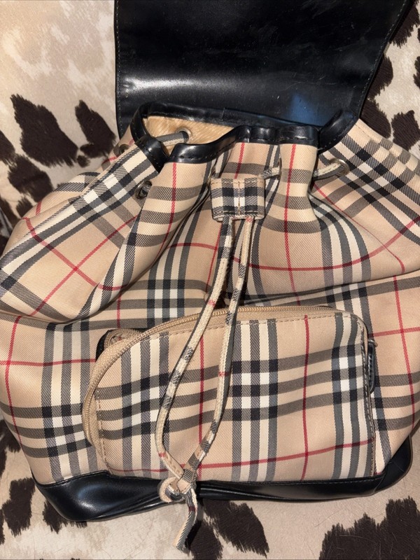 Plaid Backpack Missing A Piece On The Button (magnetic Button) Can Be Replaced gallery