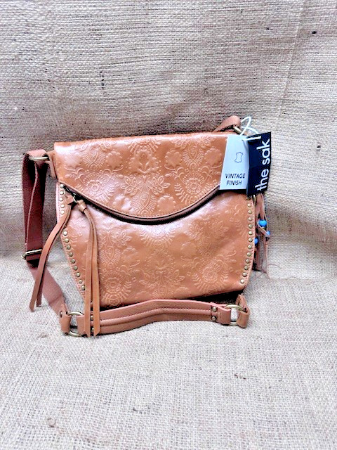 THE SAK Silverlake Floral Leather Crossbody Bag *New